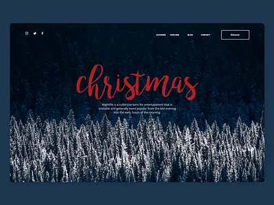 Landing Page Christmas adobexd dailyui ui uiux ux