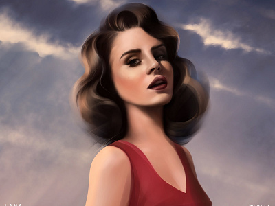 Lana art digital digital art drawing illustration portrait portrait art