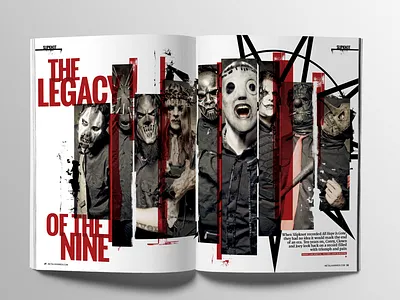 Slipknot Feature/Metal Hammer creative design editorial hammer layout metal slipknot