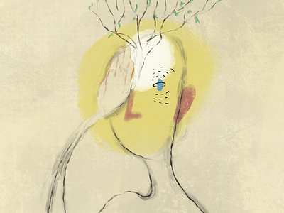 Thought art artist artwork design digital doodle drawing painting portrait procreate sketch