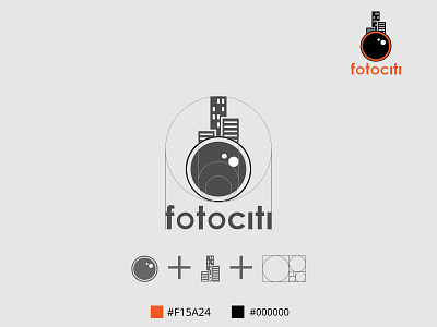 Fotociti Trademark Breakdown brand branding design goldenratio illustration logo logo design trademark