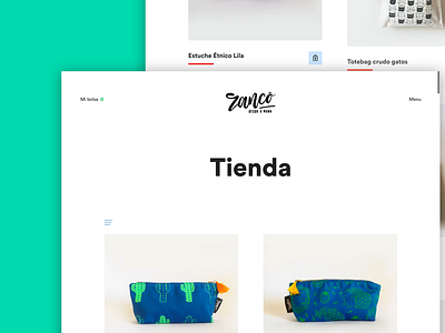 Zanco handmade - ecommerce ecommerce ux web