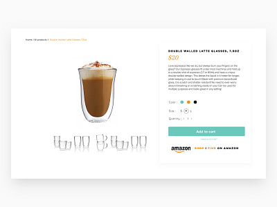 Product Detail Page - coffee e-commerce website coffee e commerce ecommerce productdetail productpage ui uidesign uiux ux webdesign websitedesign webui