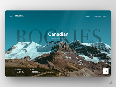 Rockies - Travel Site - UX/UI app branding canada design desktop interface mobile tourism travel typography ui ux ux design visual design web website