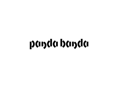 Panda Banda asia bamboo bistro branding food logo minimal panda restaurant typography