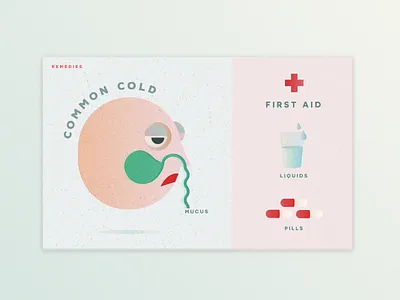 The Common Cold cold dropshadows faces geometric gradient illustration textures ui design vintage