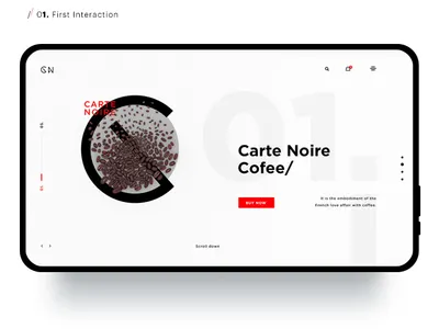 First Interaction branding interaction web design