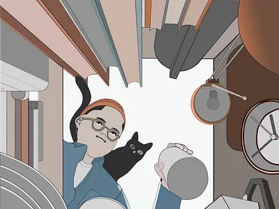 Illustration Character Scene character character scene lllustration