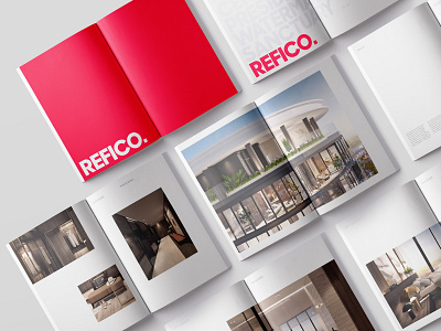 Refico. brochure inside layout