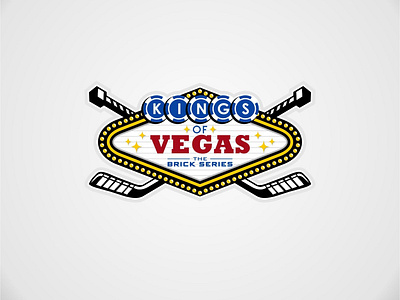 Kings of Vegas logo design flat icon illustration illustrator logo vector vegas