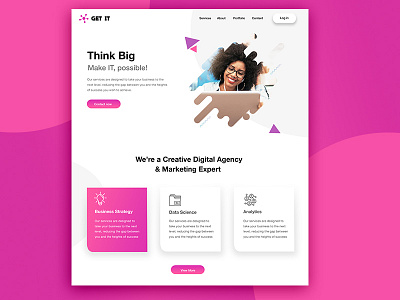 Digital Agency Ui design art clean design icon identity logo minimal typography ui ux web website