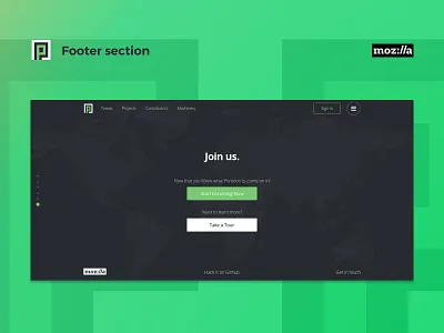 Pontoon - Landing Page Redesign - Section 6 blue css design figma green html illustrator javascript landing page mozilla pontoon redesign survey typography ui user center design user experience user inteface user research ux