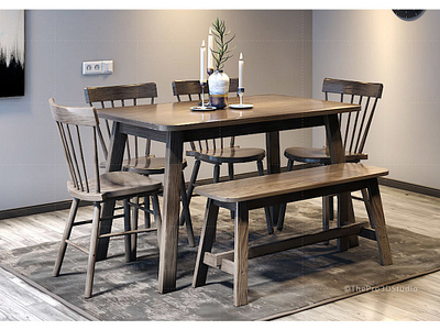 Dining Table Furniture 3D Modeling 3d furniture design dining room furniture design dining table furniture 3d model furniture 3d modeling modern furniture 3d model