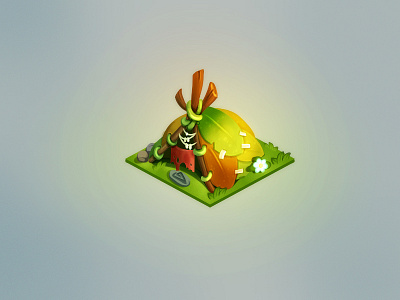 Hut game art home