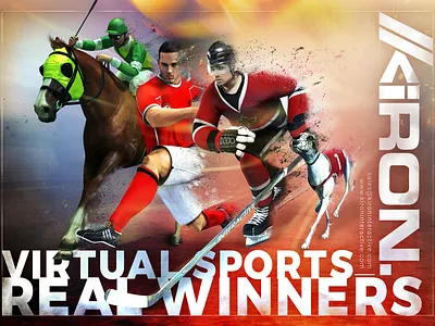 Virtual Sports Ad branding design