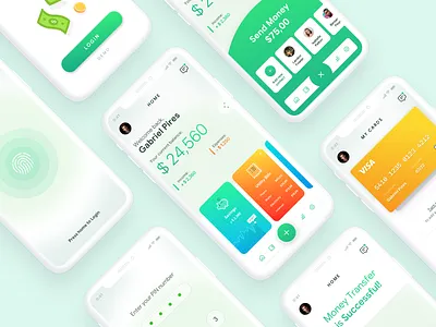 Mobile Bank iOS App account app bank bank account bank app bank card bills creative credit card design ios mobile app mobile app design money app money transfer savings ui ux