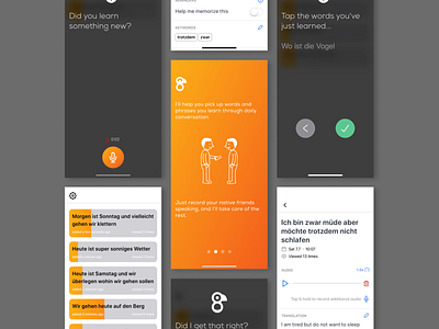 Jargo - Language Learning App app design education app interface design ios development language language learning languages learning mobile mobile app mobile app design mobile app development speech recognition switzerland ui ux design