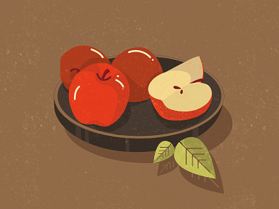 APPLE apple art behance brush drawing design digital painting illustration texture vector