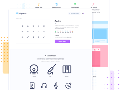Jollycons Single Icon Set Page buy details e commerce ecommerce glyphs header icon icon set icon sets icons jollycons outline website