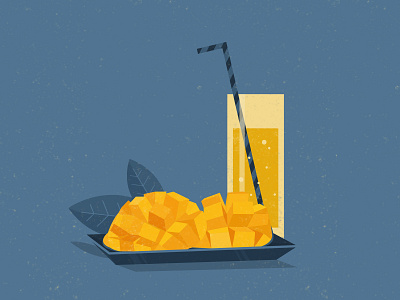 MANGO brush drawing design digital painting illustration mango texture vector