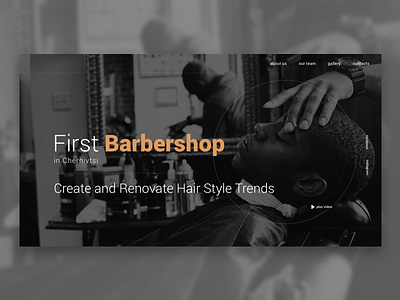 Barbershop barbershop concept design ui ui deisgn web web deisgn