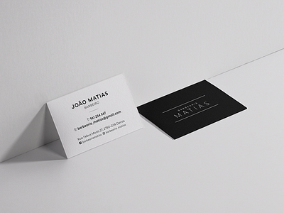 Barbershop Business Cards barbershop black white business card clean minimal minimal branding stationery
