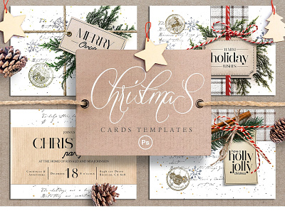 Vintage Christmas Invitation Cards blog card template cards cards template christmas cards christmas invitation cards fashion hand drawn invitation invitation invitation card invitation cards invitation template invitations lifestyle modern simple simple invitation travel vintage vintage cards