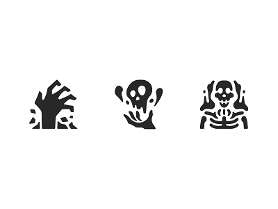 Necromancer RPG game icons design game glyph icon icons illustration logo necromancer rpg ui