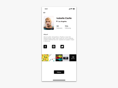 See Profile app design ios profile ux ui