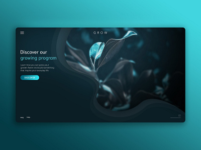 Growing landing page art branding city contrast design flower garden landing page photo photo book street art ui ui ux ui ux design ui 100 urban ux design ux designer visual webdesign