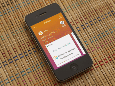 Digital Checklist animation app design illustration typography ui ux