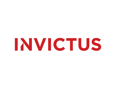 Invictus Logo branding design flat illustration lettering logo typography