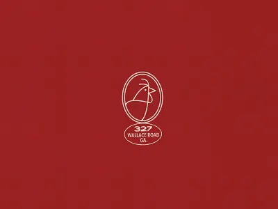 Tip Top branding chicken food icon illustration logo type typography