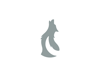 Wolf animal brand icon logo mark negative negative space space wolf