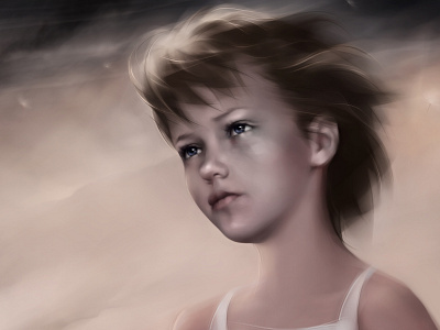 July sky art digital digital art drawing illustration portrait portrait art