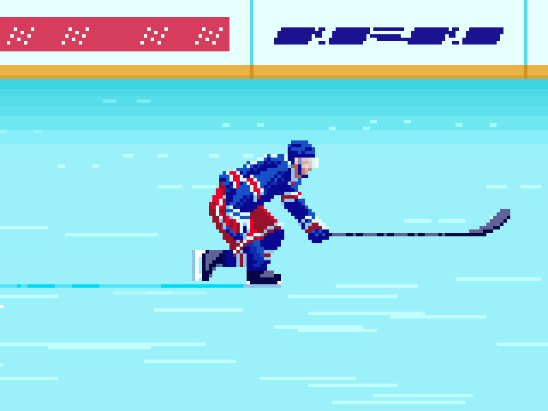 The Need for Speed 8 bit 8 bit animation 8 bit art design gif hockey photoshop pixel pixel animation pixel art pixels sports