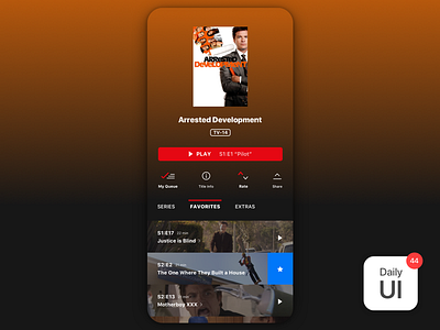 044 Favorites challenge daily ui daily ui challenge day 44 favorites netflix