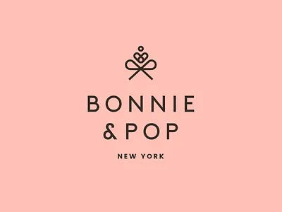 Bonnie&Pop gift gifts logo logotype type