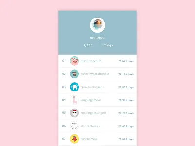 Daily Ui 019 Leaderboard app dailyui dailyui 019 leaderboard ui