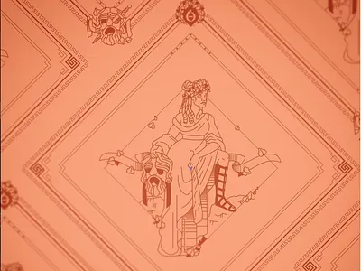 Melpomene Bandana Design apparel bandana beauty design greek helen oldham illustration illustrator kickstarter kickstarter campaign melpomene muse mythology the 9 muses tragedy woman women