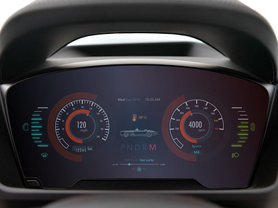 Autonomous Car Dash Display app automotive autonomous car car dashboard connected dailui daily dasboard design dribbble illustration interaction design interface design intuitive screen screen design typography ui ux