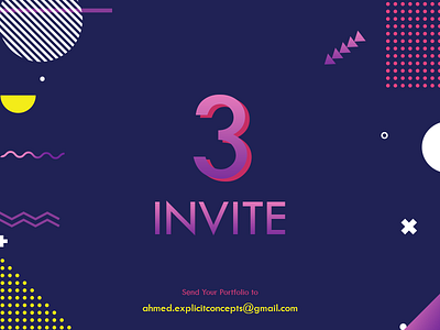 Dribbble Invitations ✌️ draft dribbble dribbble invitations giveaway illustration invitations invite invite giveaway typography ui vector