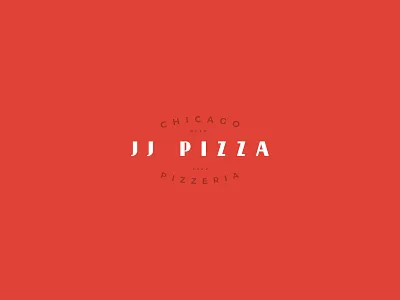 JJ Pizza logo brand branding chicago design identity jjpizza logo logotype pizzeria thirtylogos visual
