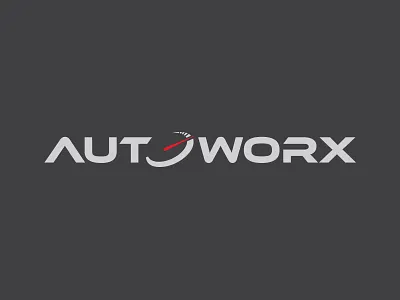 Autoworx Logo Design auto auto repair automobile car design gauge logo logotype mechanic motor needle race repair service shop speed speedometer technician typography vehicle