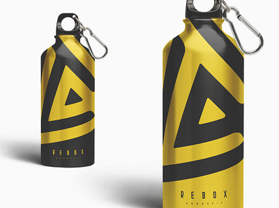 Rebox | Crossfit Brand identity art direction athletic brand identity branding canteen crossfit delta design fitness flat design gym logo mexico minimal packaging sports vector yellow