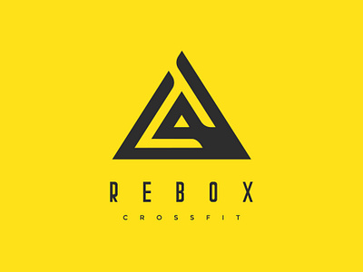 Rebox | Crossfit Brand identity art direction athlete athletic brand brand identity branding crossfit delta design fitness flat design graphic design gym identity logo minimal sports typography vector yellow