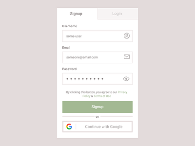 001 Signup daily ui 001 dailyui minimal signup signupform ui