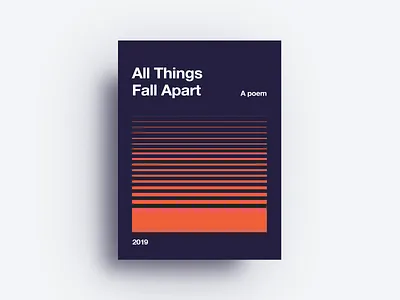 All Things Fall Apart app art blue branding clean design flat icon identity illustration illustrator lettering logo minimal red type typogaphy vector web website