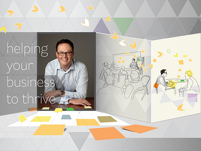 Hamish Riddell Consulting Hero Banner consultant illustration website banner