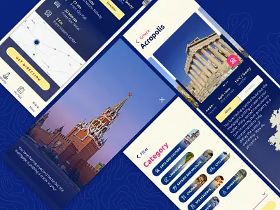 Explore - App Page (Filter, Detail, Image) android app design direction ios journey mobile travel travelling ui ux